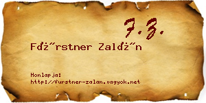 Fürstner Zalán névjegykártya