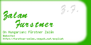 zalan furstner business card